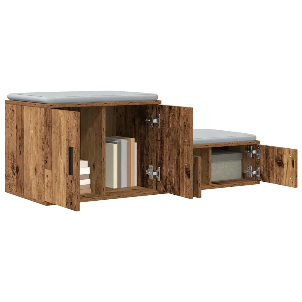 Armadio 2 pz Legno vecchio 127 x 41 x 40 cm Legno multistrato CFW1818148
