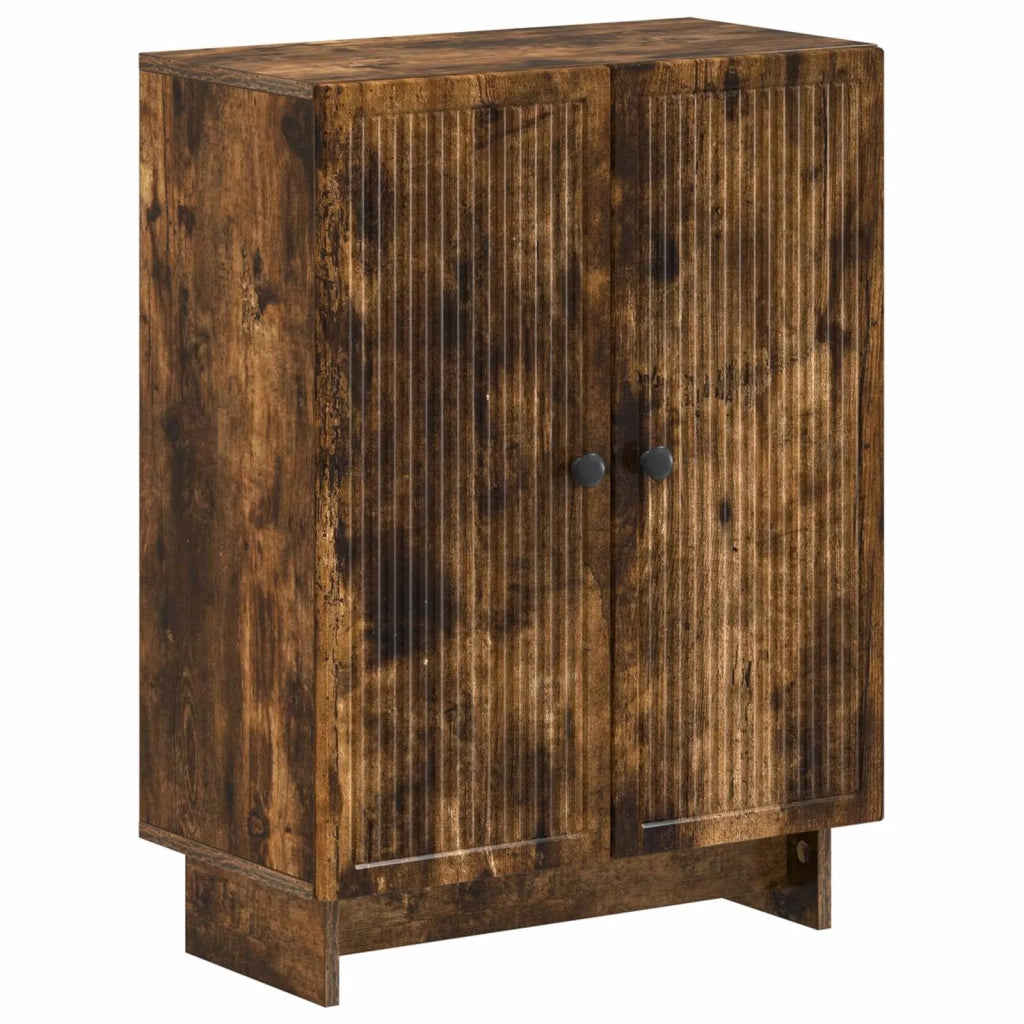 Set di Armadi da Bagno da 2 Pezzi EDE Rovere Fumo 3417581