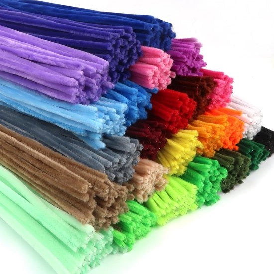 Accessori creativi per artigianato - 400 pezzi - Colorati e flessibili - Spazzole in chenille per DIY - Adatti per la decorazione -