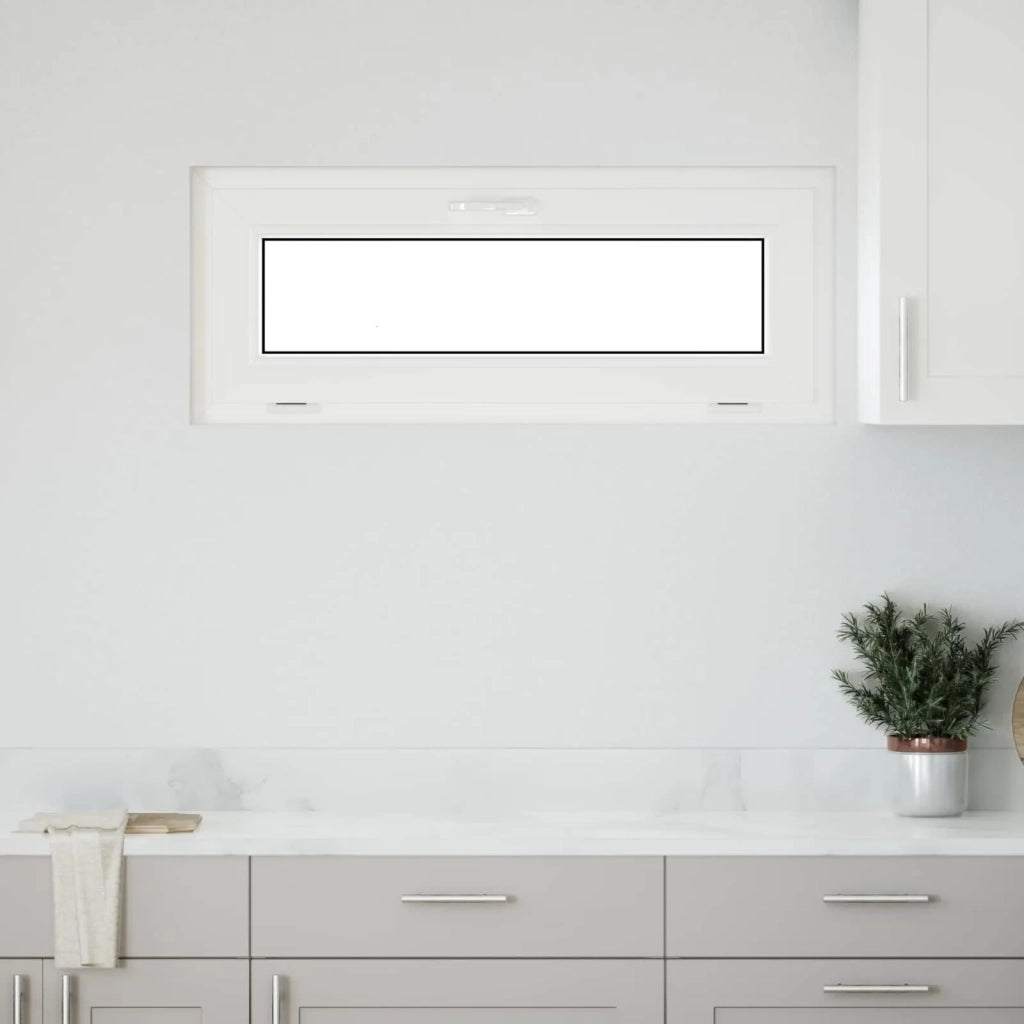 Finestra per Soffitta RISOR 110 x 40 cm PVC e Vetro Bianco CFW5655392