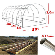 Struttura Serra Easy 3x9m tunnel ad archi