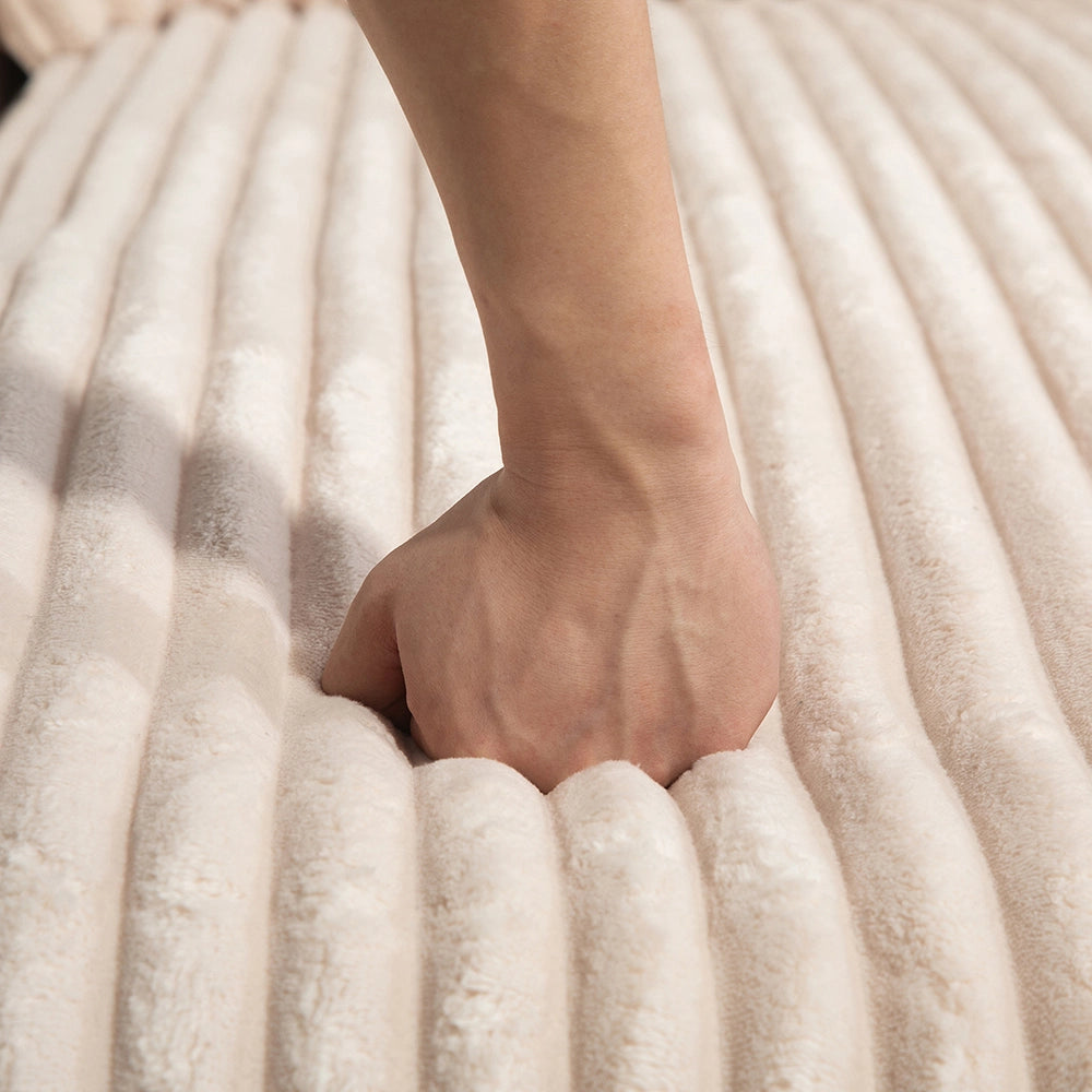 Cloud couch - Xylo - Velluto coste 3 cuscini beige