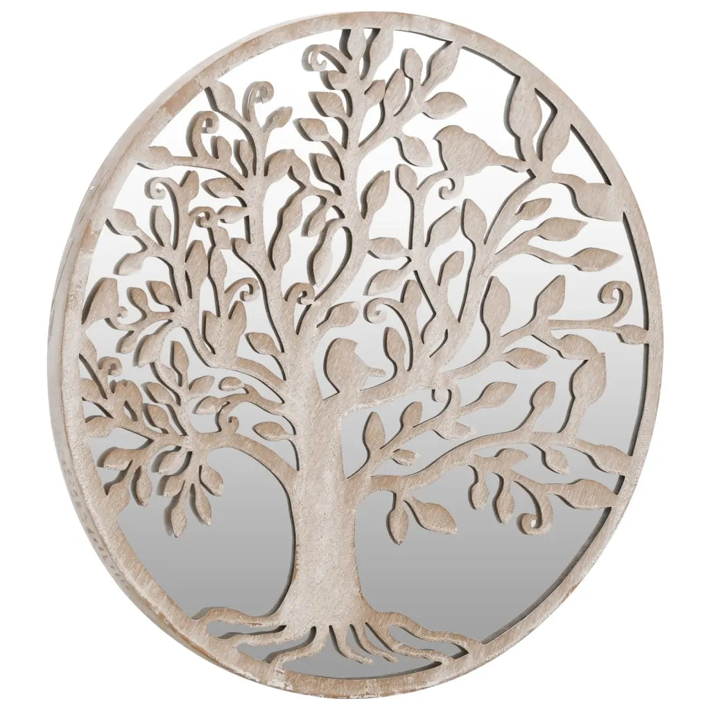 Specchio Sabbia-Specchio Decorativo 40x2,5 cm Rotondo in Ferro per Uso Interno