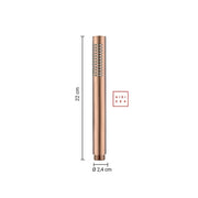 Set doccia tondo Ø25 cm High Pro Plus oro rosa