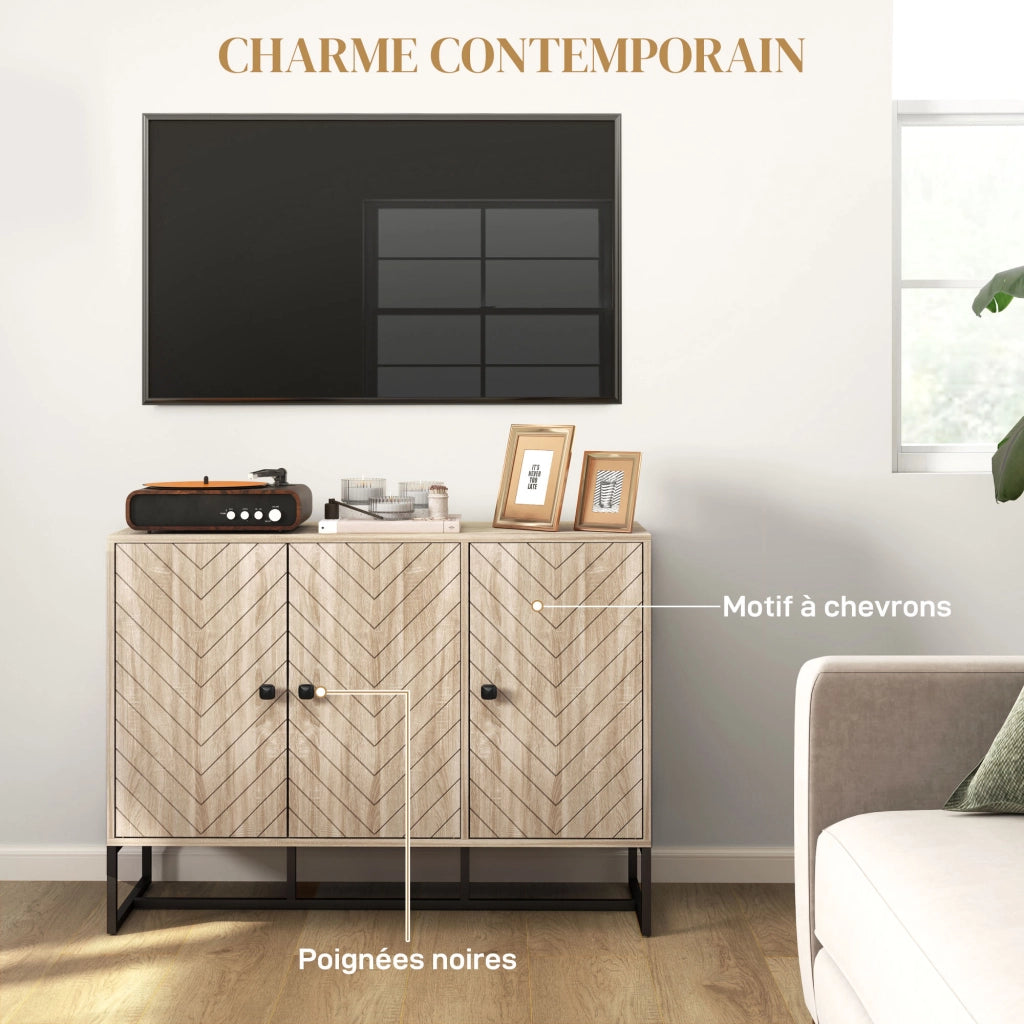 Armadio a due ante con ripiani regolabili ¨C Minimal ¨C Quercia 108x40x80