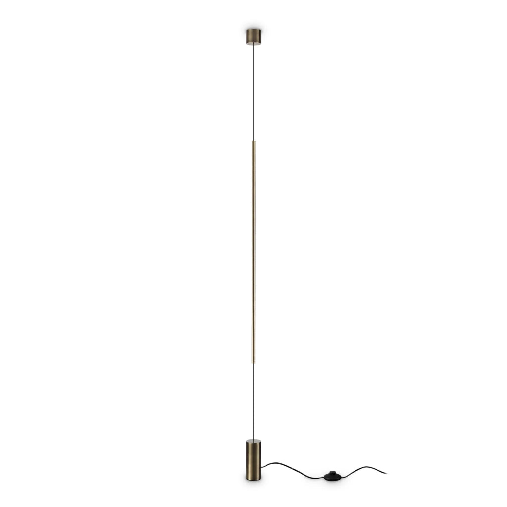 Lampada Da Terra Essence 1 Luce Led Integrato Ottone