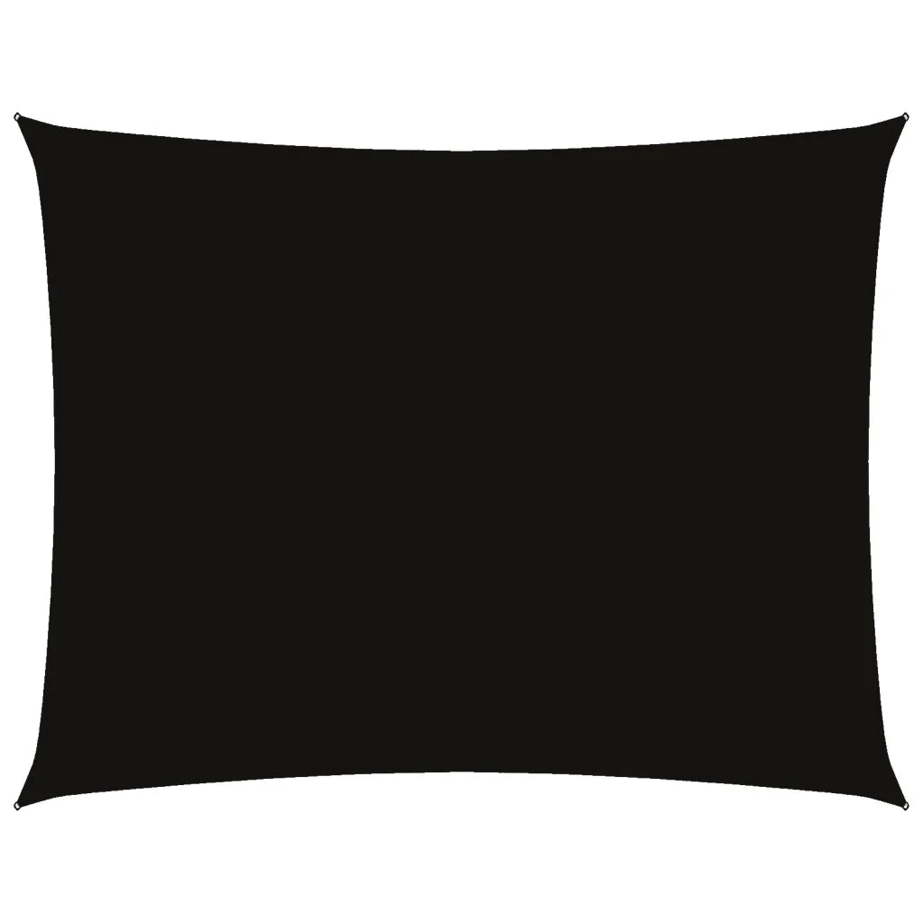 Parasole a Vela in Oxford Rettangolare 4x6 m Nero 135767
