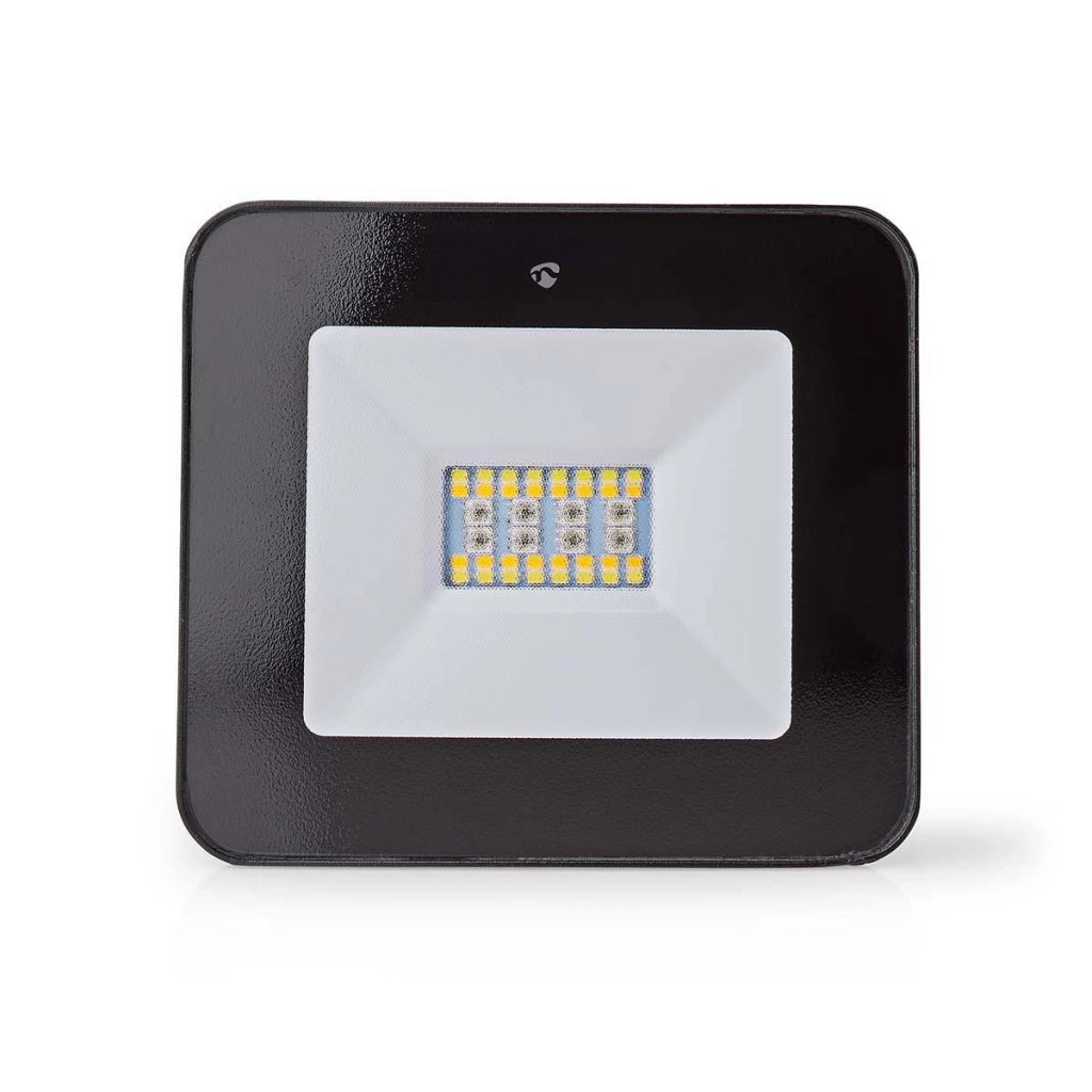 Smartlife Wi-Fi Connected 20W 1600lm RGB LED Faretto da esterno Nero Nedis