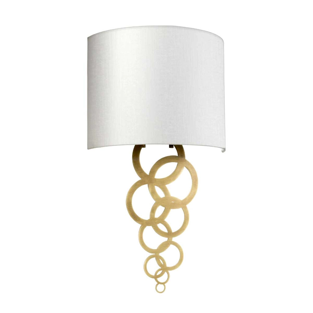 Applique Curtis ottone anticato crema 29cm E27 Elstead