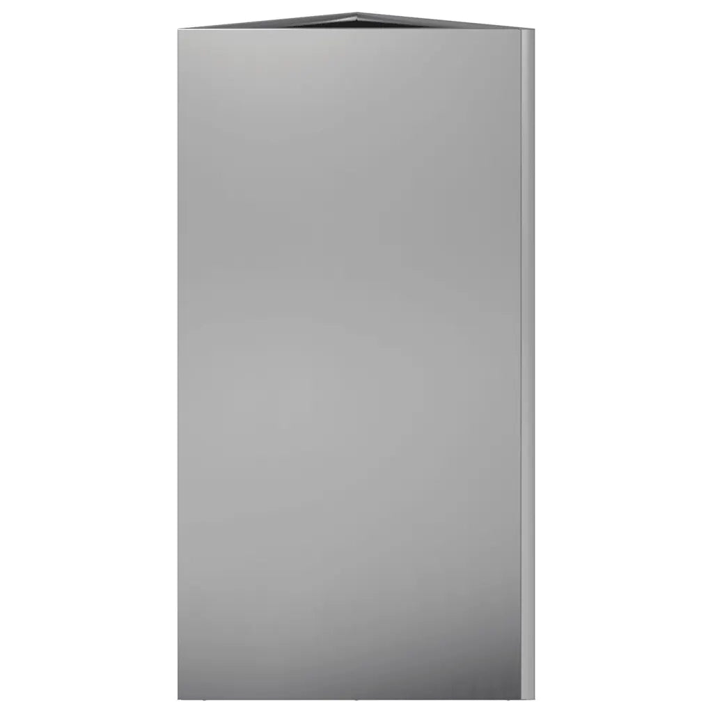 2 pz Fioriere | Cassetta per fiori | Vaso Triangolari 40x34,5x75 cm in Acciaio Zincato