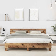 Struttura del letto-Giroletto Legno vecchio 203 x 185 x 70 cm
