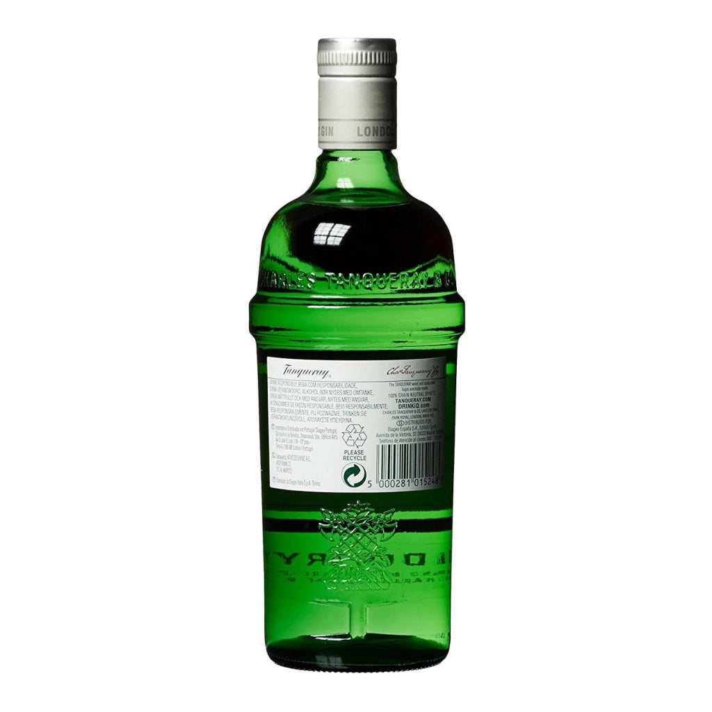 Tanqueray london dry gin export strength confezione in bottiglia di vetro da 70 cl