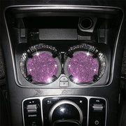 Accessori Auto Interiore - 2 Pezzi - Strass Universali con Glitter - Supporto per Tazza - Anti-slip - Accessori Auto - Interiore