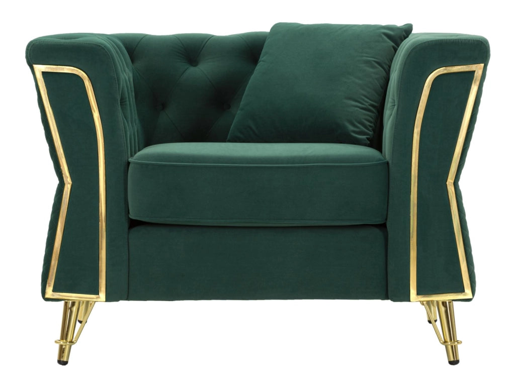 POLTRONA EMY VERDE C/CUSCINO CM 104X83X76