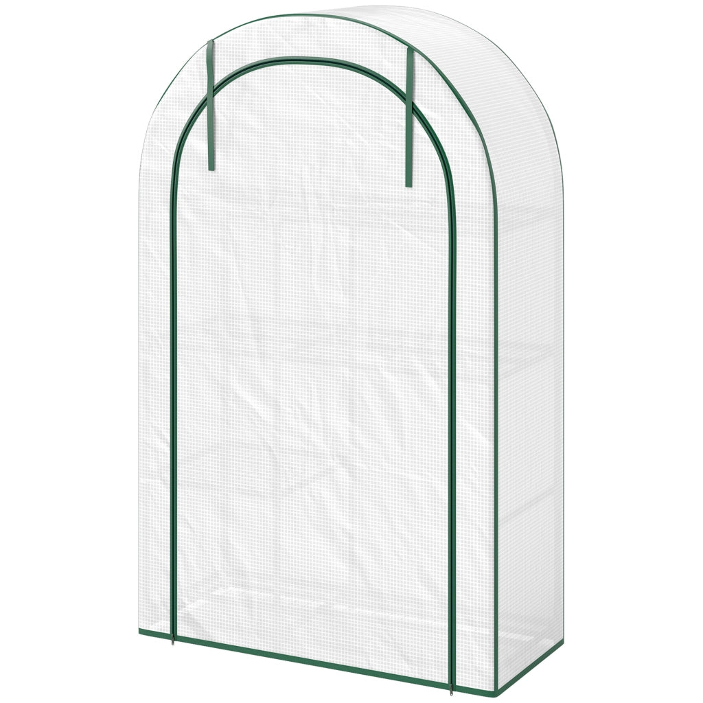 Serra da Giardino 4 Ripiani ¨C Xylo ¨C Telo Plastica Bianco 100x45x160cm