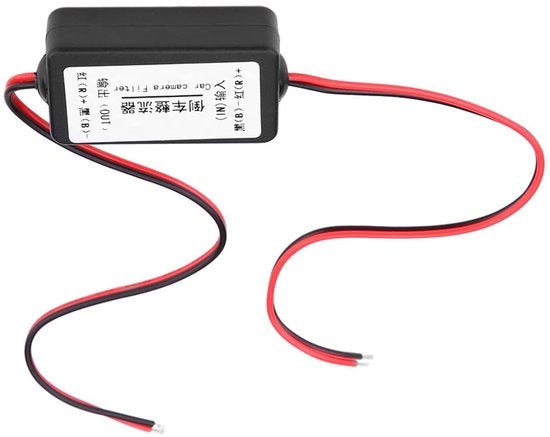 Filtro di alimentazione 12V DC autoadesivo - filtro condensatore - retrovisore - regolatore di tensione - modifica auto - produzione professionale - filtro di alimentazione