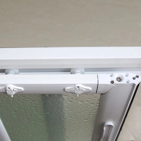 Box sopravasca scorrevole due lati acrilico pvc bianco Velplas 70x170 cm