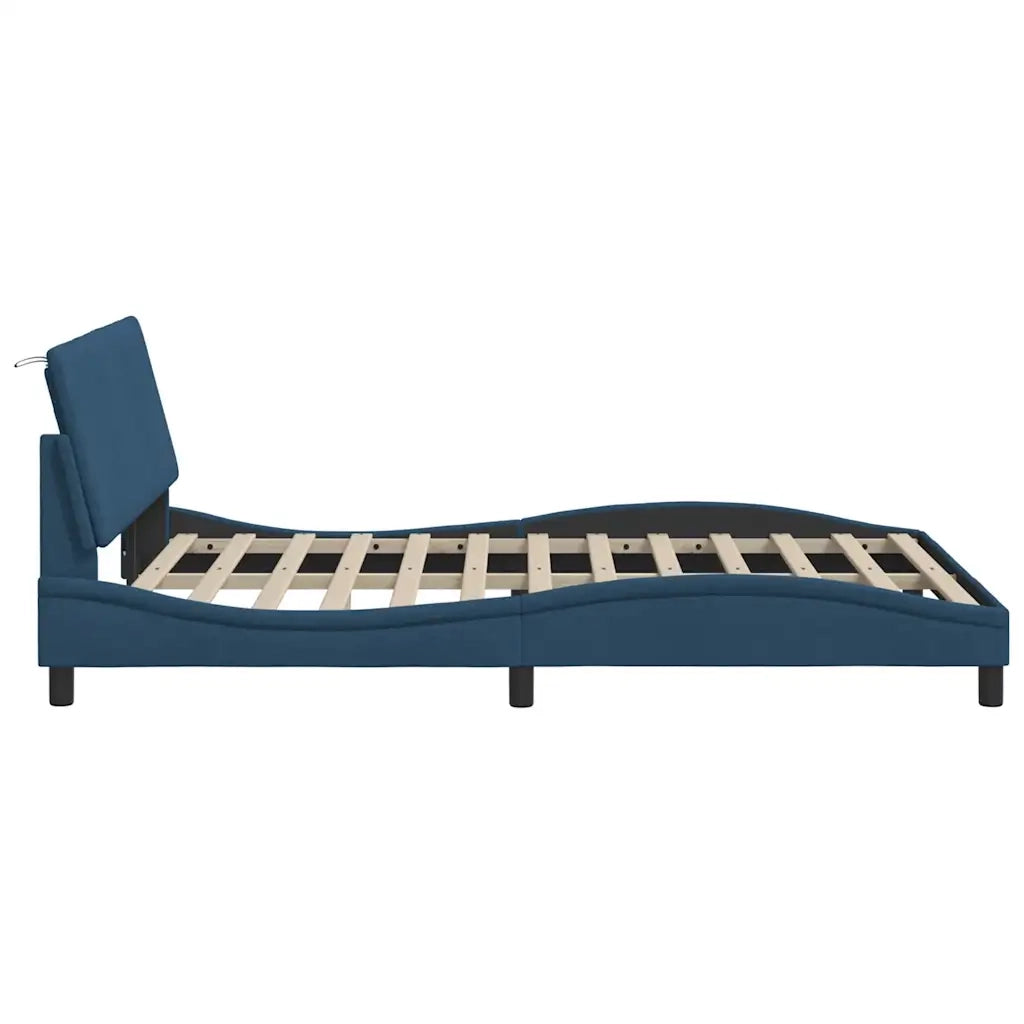 Giroletto senza Materasso Hanko Blu 140x190 cm in Tessuto 3310390