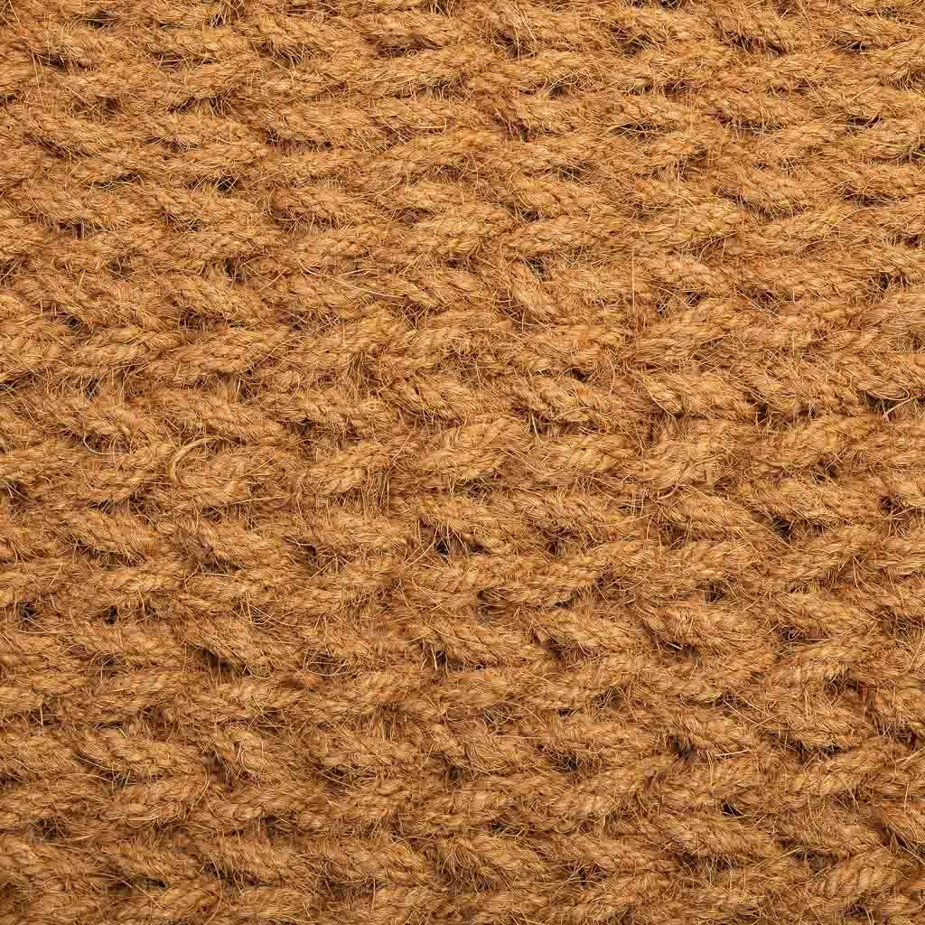 Zerbino corda di cocco marrone 120x60x3