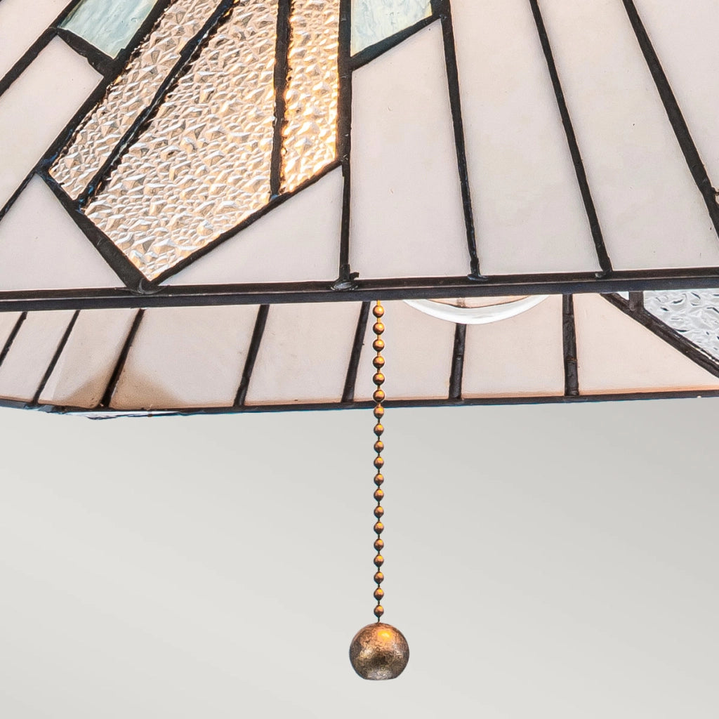 Lampada sospensione Tiffany vetrata ALDERLEY Ø38 E27 Elstead