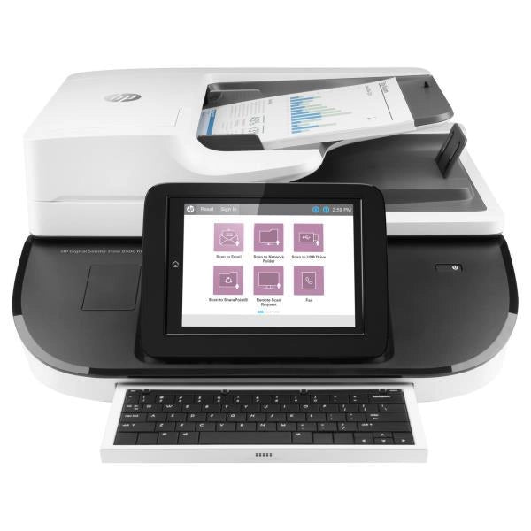 Hp flow 8500 fn2 scanner a piano e adf 600 x 600 dpi - L2762A#B19