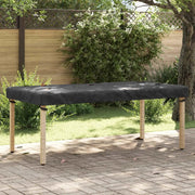 Copertura Tavolo Tinta unita Nero 202 x 92 x 15 cm Tessuto 4106116