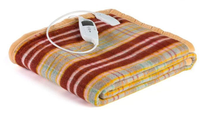 Coperta Elettrica Elettrocoperta 1 Piazza e Mezzo in Misto Lana Scozzese