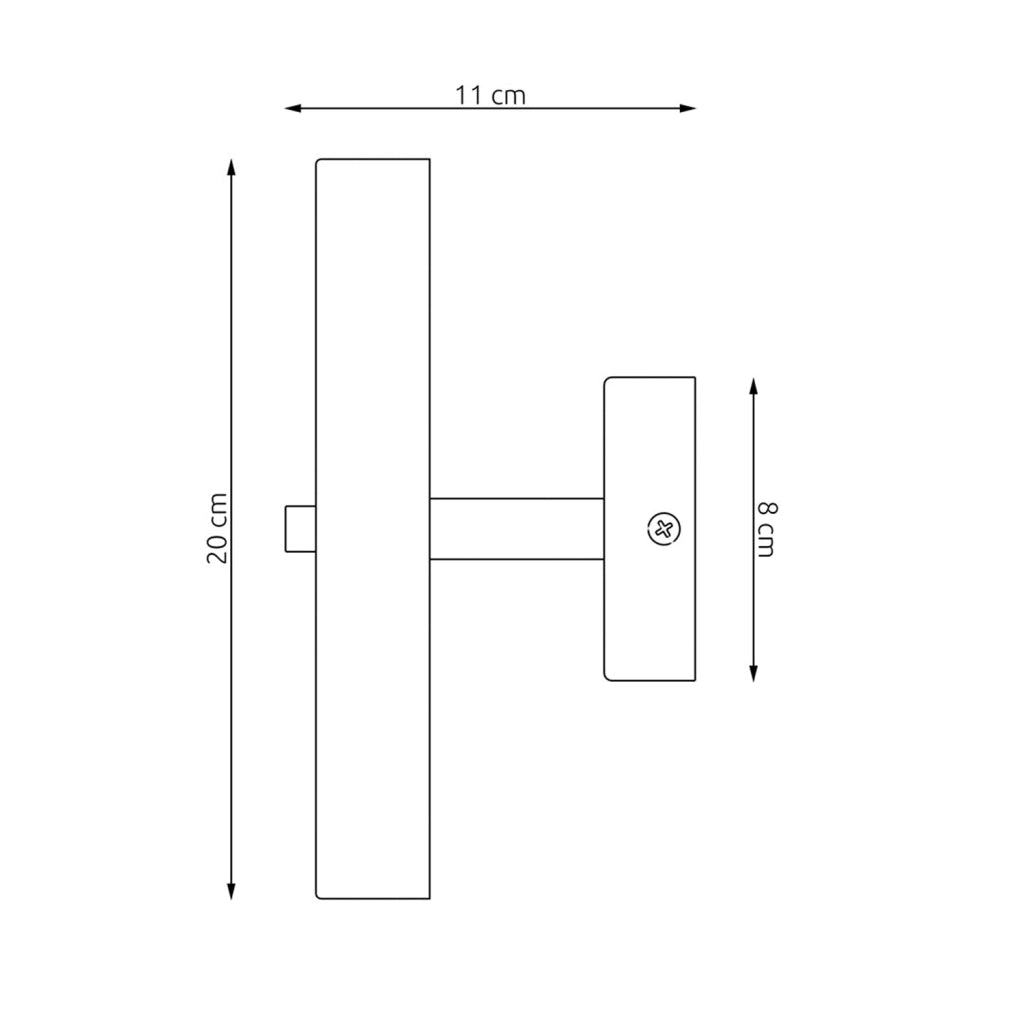 Applique Minimal Poseidone Acciaio Nero 2 Luci G9 Ip20