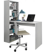 SCRIVANIA CON LIBR.DUPLO BIANCO ARTIC