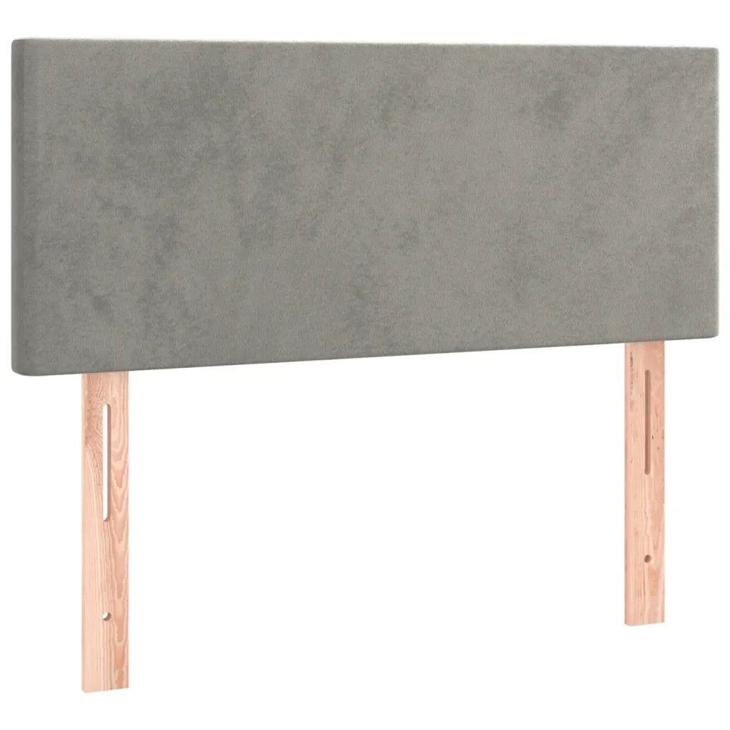 Testiera | Testata Grigio Chiaro 90x5x78/88 cm in Velluto