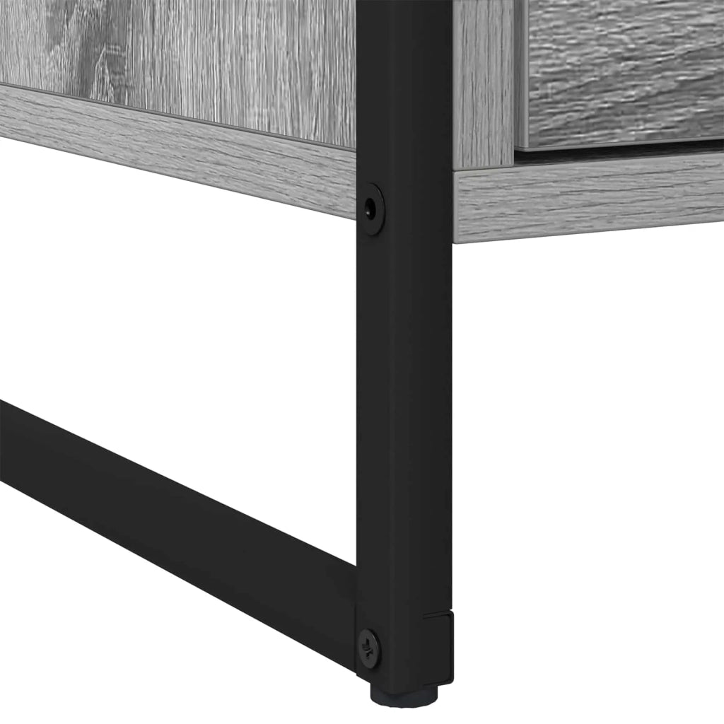 Comodino Grigio Sonoma 50 x 39.5 x 50 cm Legno multistrato 886684