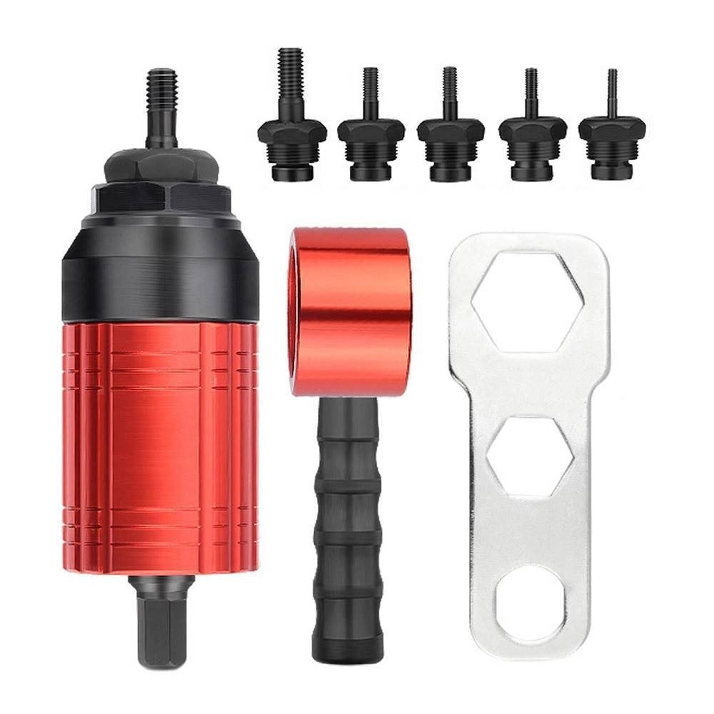 Trade Shop - Adattatore Per Rivetti Elettrici Per Trapano A Batteria M3 M4 M5 M6 M8 Utensili -