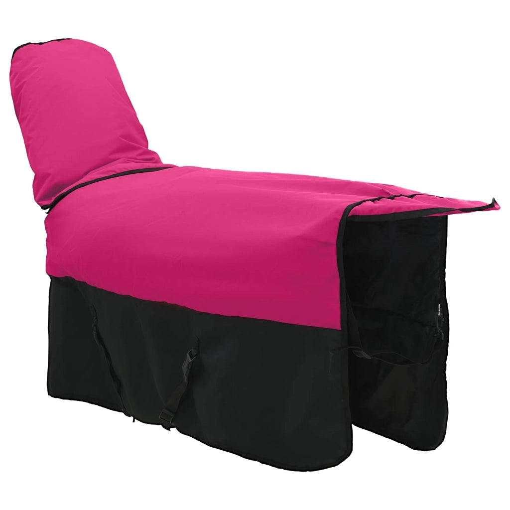 Coperta per Cavalli Rosa e Nero 135 cm Poliestere 42013153