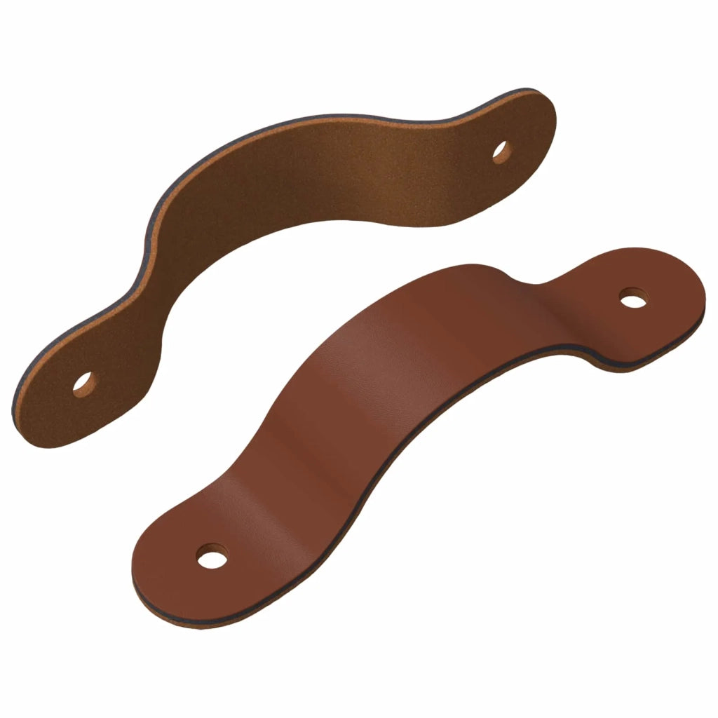 Maniglie per Armadi 2 pcs Marrone 140 x 25 x 2,3 mm PU 864725