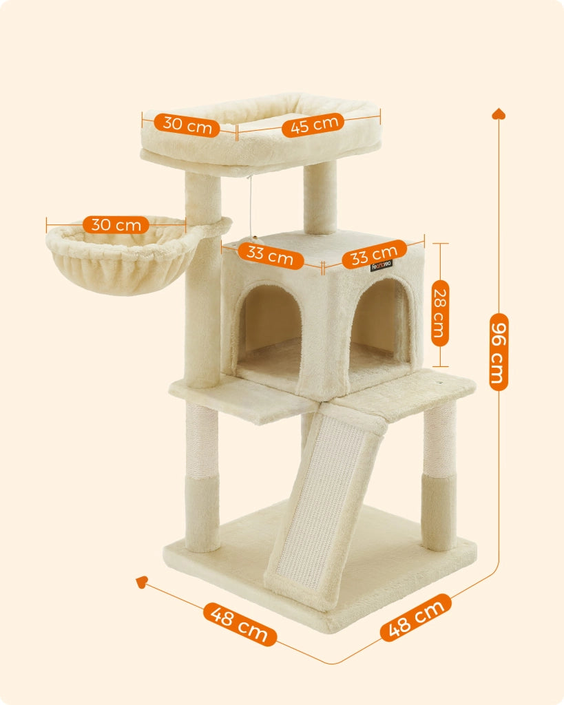 Tiragraffi per gatti VALORA - Design stabile per due gatti PCT51MV1
