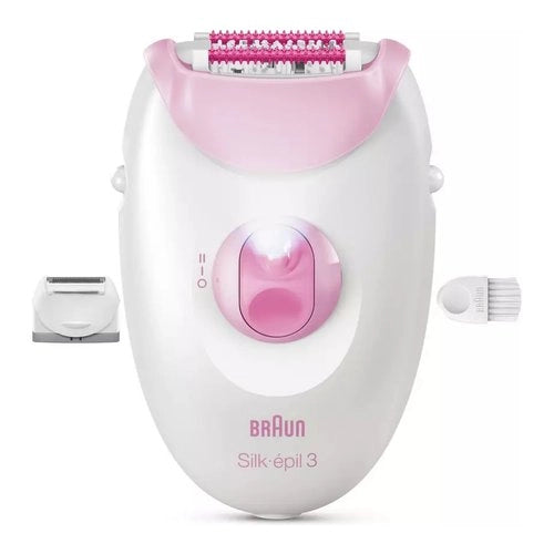 Epilatore braun silk epil 3 3 031 white e pink - 8700216963121