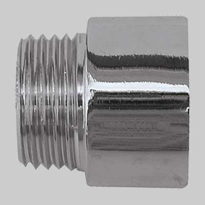 PROLUNGA OTTONE CROMATA  3/8 x 10     MADE IN ITALY