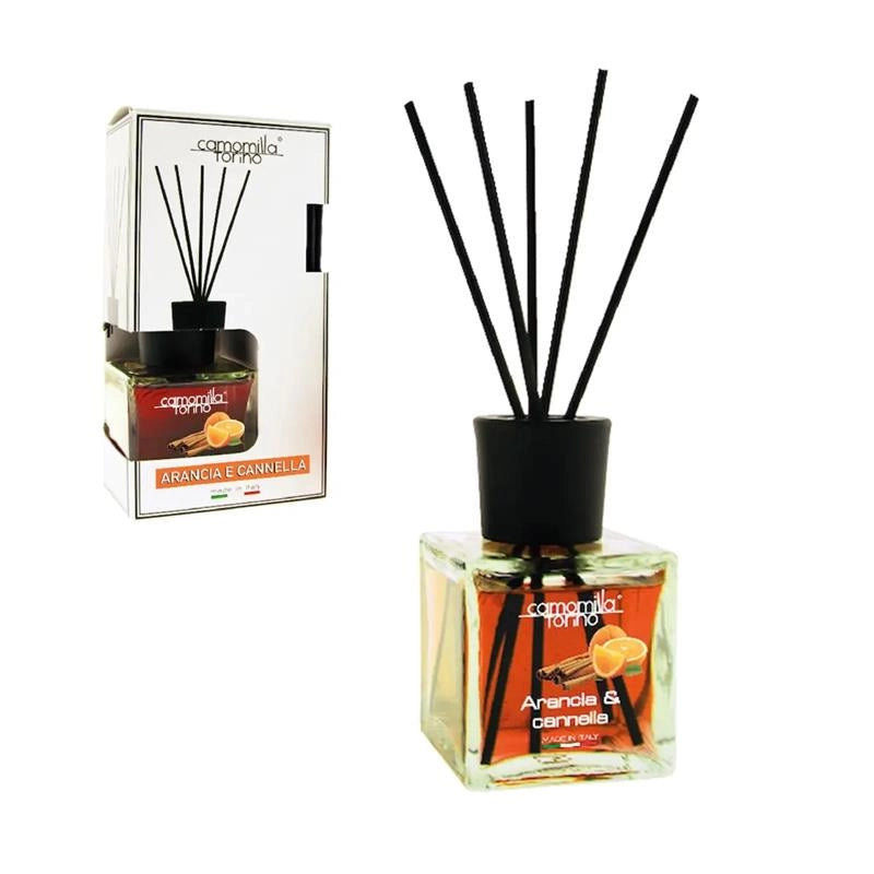 CAMOMILLA PROFUMO AMBIENTE A CUBO 200ML PROFUMAZIONE ARANCIA E CANNELLA