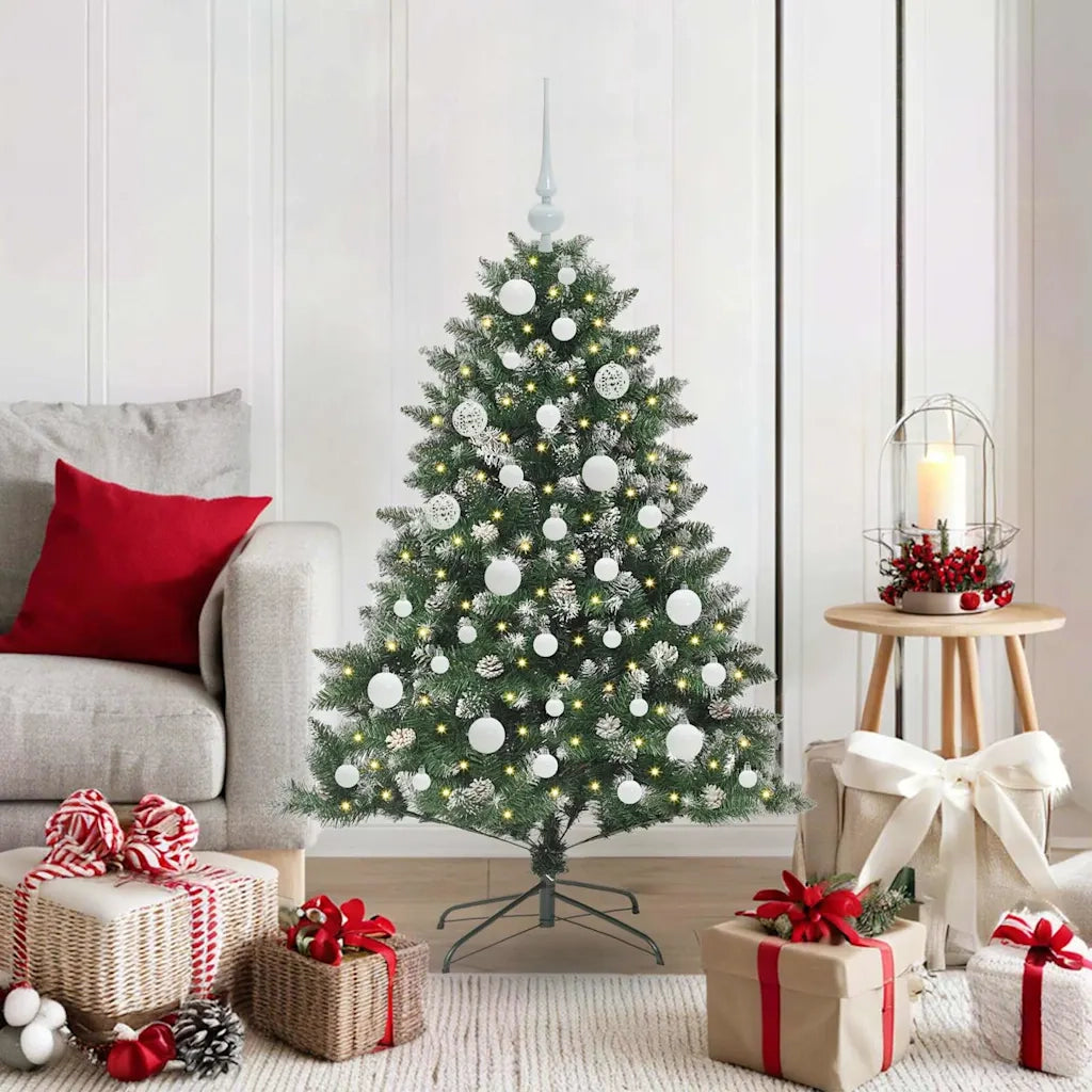 Albero di Natale artificiale con 150 LED Verde 120 cm 3395212