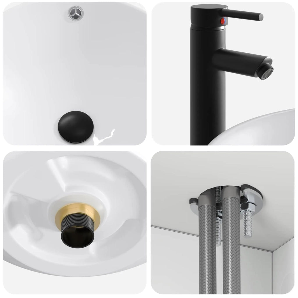Mobile lavabo da parete Bianco 49 x 44,5 x 66,5 cm 890602