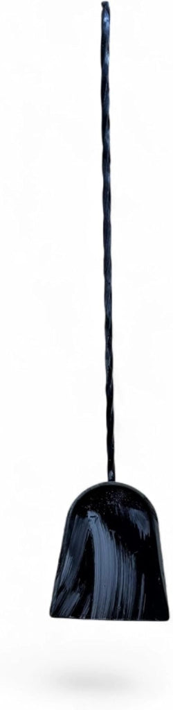 Paletta per Cenere con Manico Extra Lungo, Nero, 80 cm Lunghezza Totale, 60 cm Lunghezza Manico, 20 cm Lunghezza Paletta