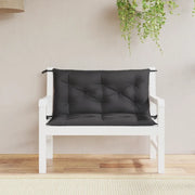 Cuscini Panca da Giardino 2 pz-Set di 2 Cuscini per panchina da esterno Neri 100x50x7cm Tessuto Oxford
