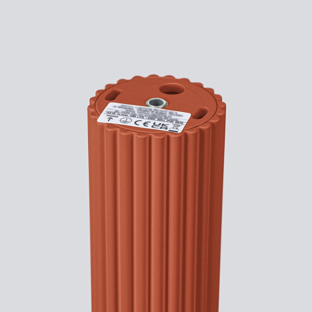 Lampada da soffitto KARBON 20 rosso ocra