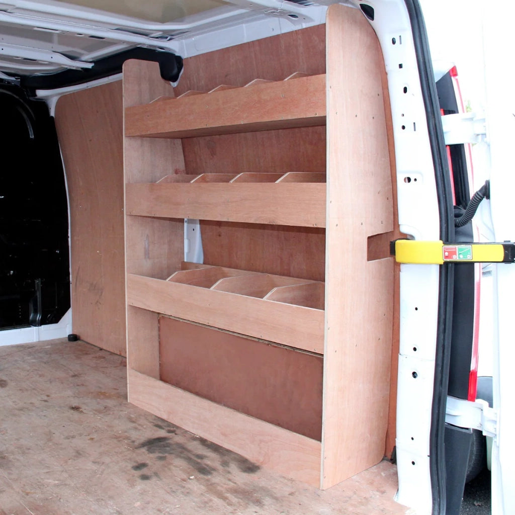 Tappezzeria per Camper Furgone Nero & Scaffale per Furgone Ford Transit
