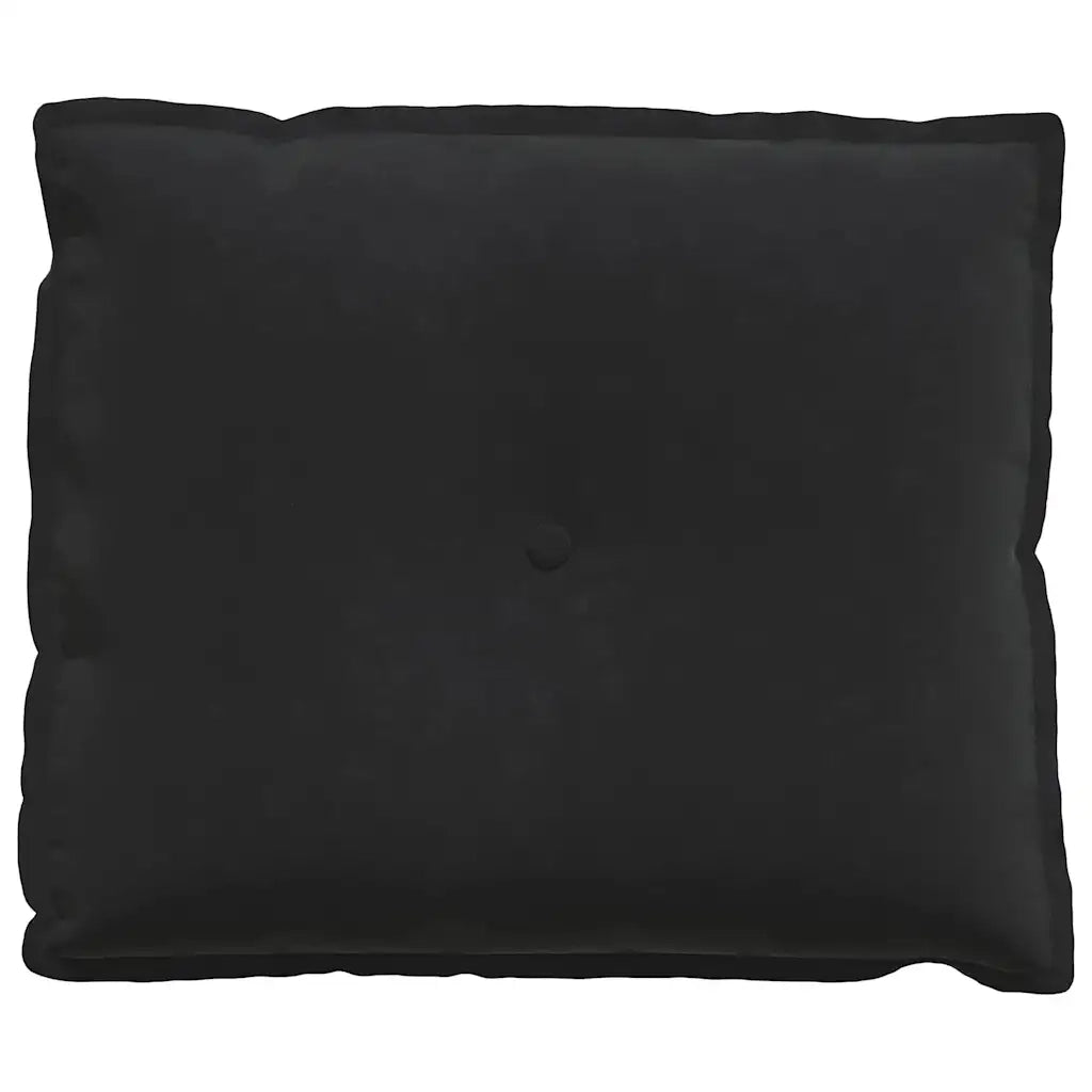 Cuscino per Schiena | Cuscino dorsale Nero 60 x 50 cm Tessuto in Cords