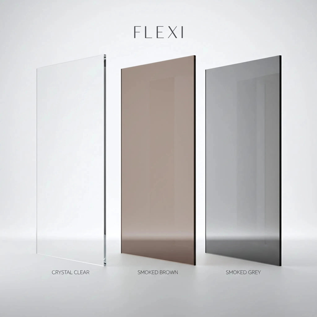 Parete Doccia Rea Flexi Brown / Brush Gold 100