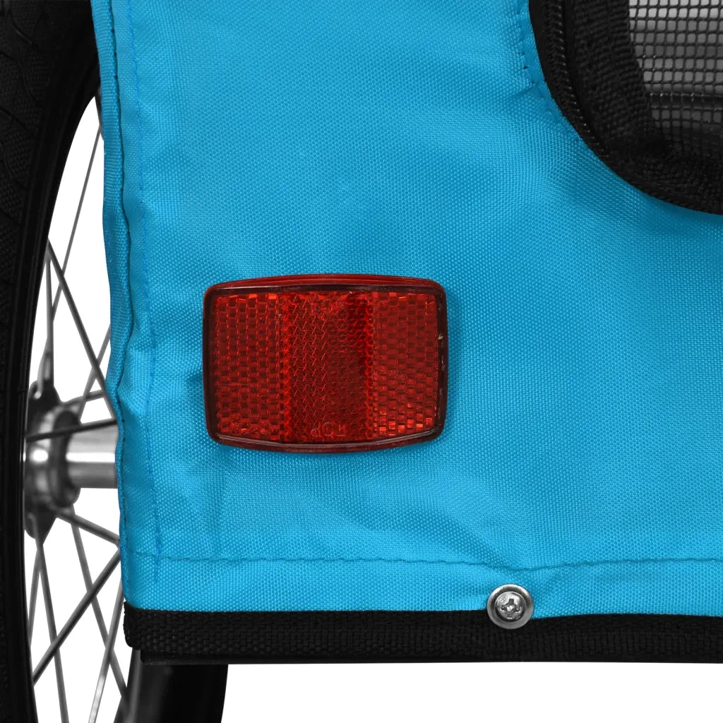 Rimorchio da Bici per Animali Blu Oxford e Ferro CFW3465699