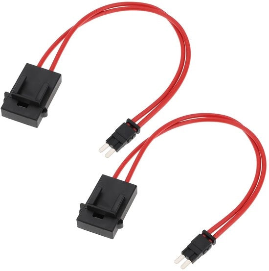 Supporto a fusibile micro - 32V 5A - Sostenibile e affidabile - Cavo 16AWG - Per auto - Adatto per diversi veicoli - 2x set
