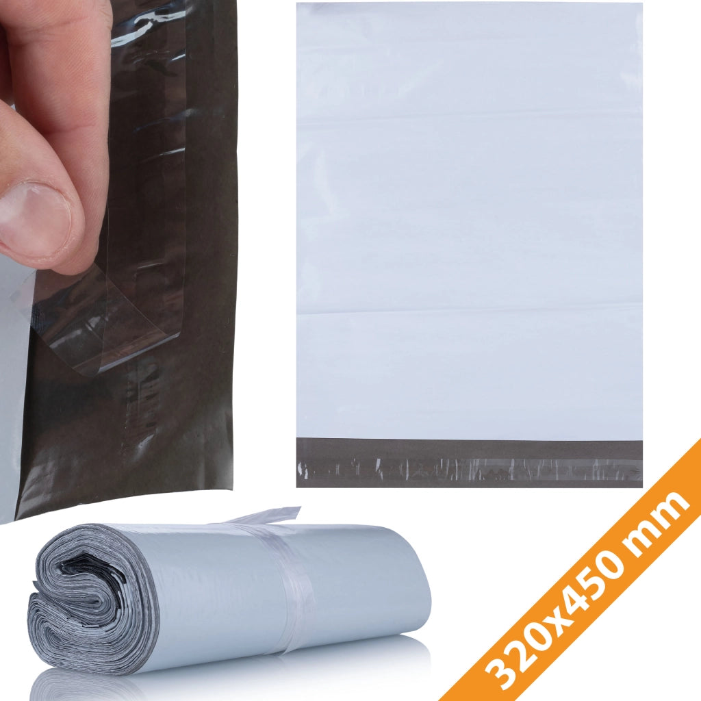Buste da Spedizione Bianche 320 x 450 mm – Sicurezza e Discrezione | 100 Pezzi