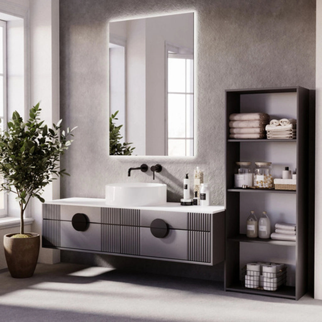 Libreria LONI 160x60 cm colore grigio